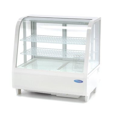 Maxima - Réfrigérateur Vitrine - 100L - 68cm - Blanc