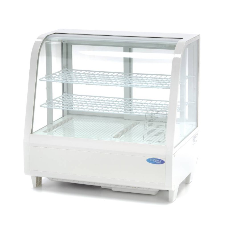 Maxima - Réfrigérateur Vitrine - 100L - 68cm - Blanc