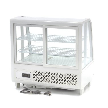 Maxima - Réfrigérateur Vitrine - 100L - 68cm - Blanc