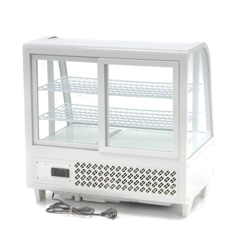 Maxima - Réfrigérateur Vitrine - 100L - 68cm - Blanc