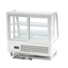 Maxima - Réfrigérateur Vitrine - 100L - 68cm - Blanc