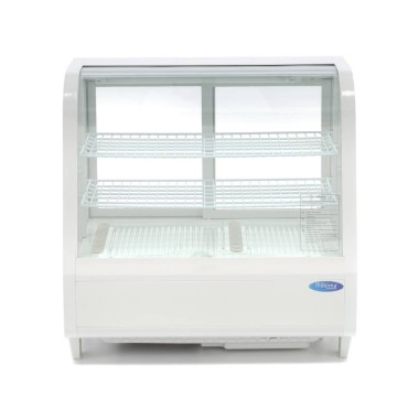 Maxima - Réfrigérateur Vitrine - 100L - 68cm - Blanc