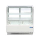 Maxima - Réfrigérateur Vitrine - 100L - 68cm - Blanc