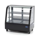 Maxima - Vitrine réfrigérée - 100L - 68cm - Noir - Porte Coulissante arrière