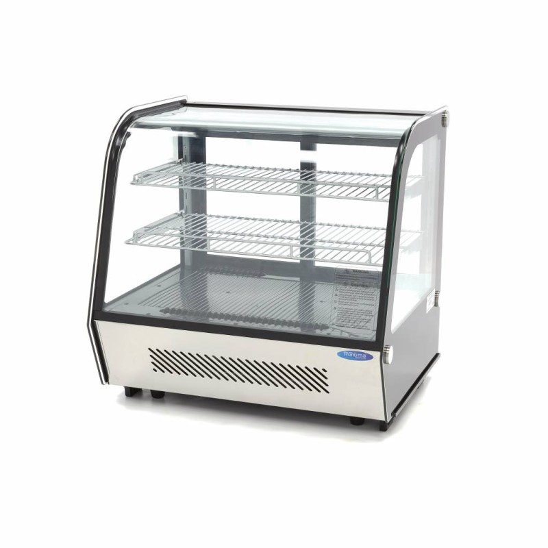 Maxima - Réfrigérateur vitrine - 120L - 70cm - Portes coulissantes arrière