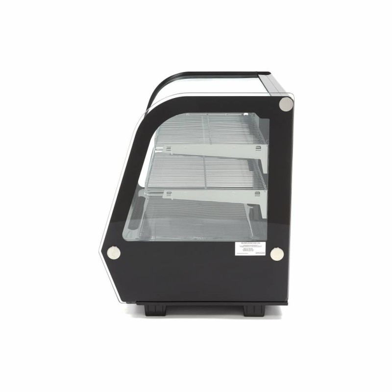 Maxima - Réfrigérateur vitrine - 120L - 70cm - Portes coulissantes arrière