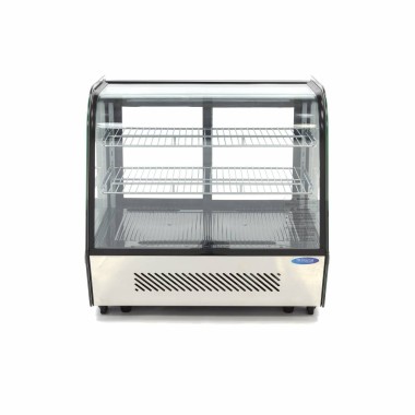 Maxima - Réfrigérateur vitrine - 120L - 70cm - Portes coulissantes arrière