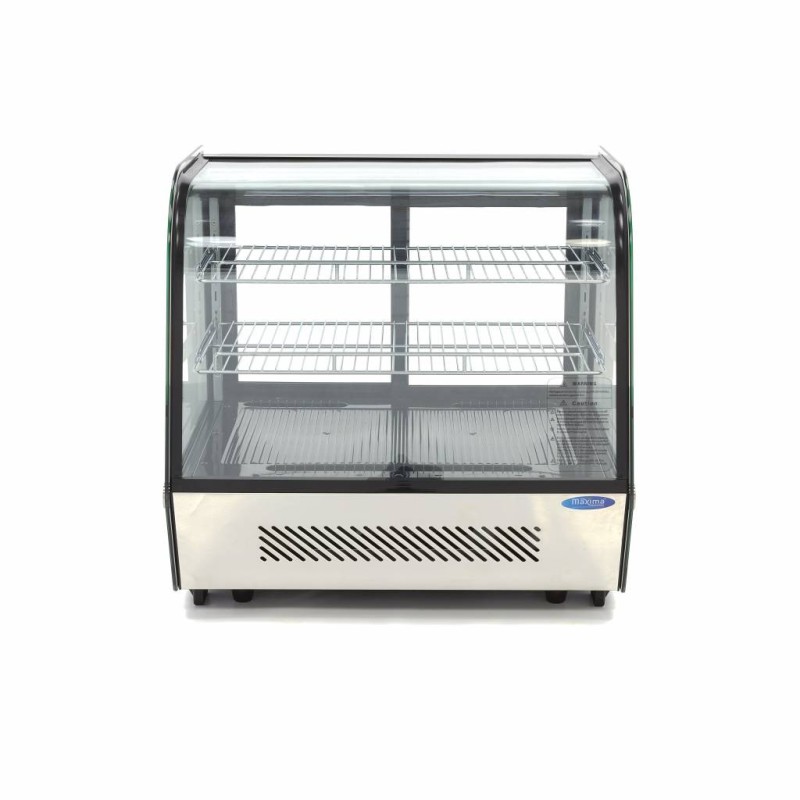 Maxima - Réfrigérateur vitrine - 120L - 70cm - Portes coulissantes arrière
