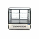 Maxima - Réfrigérateur vitrine - 120L - 70cm - Portes coulissantes arrière