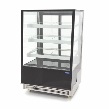 Maxima - Réfrigérateur vitré - 400L - 90cm - sur roulettes