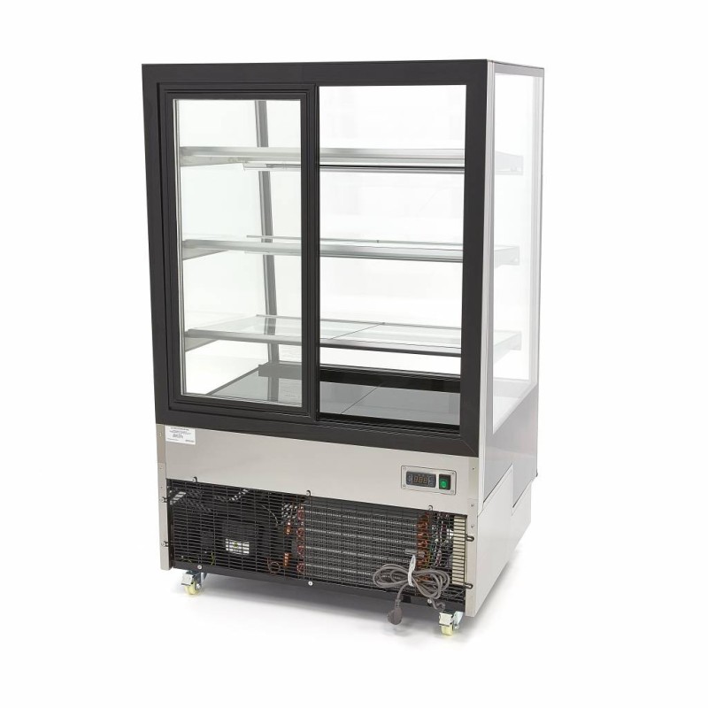Maxima - Réfrigérateur vitré - 400L - 90cm - sur roulettes