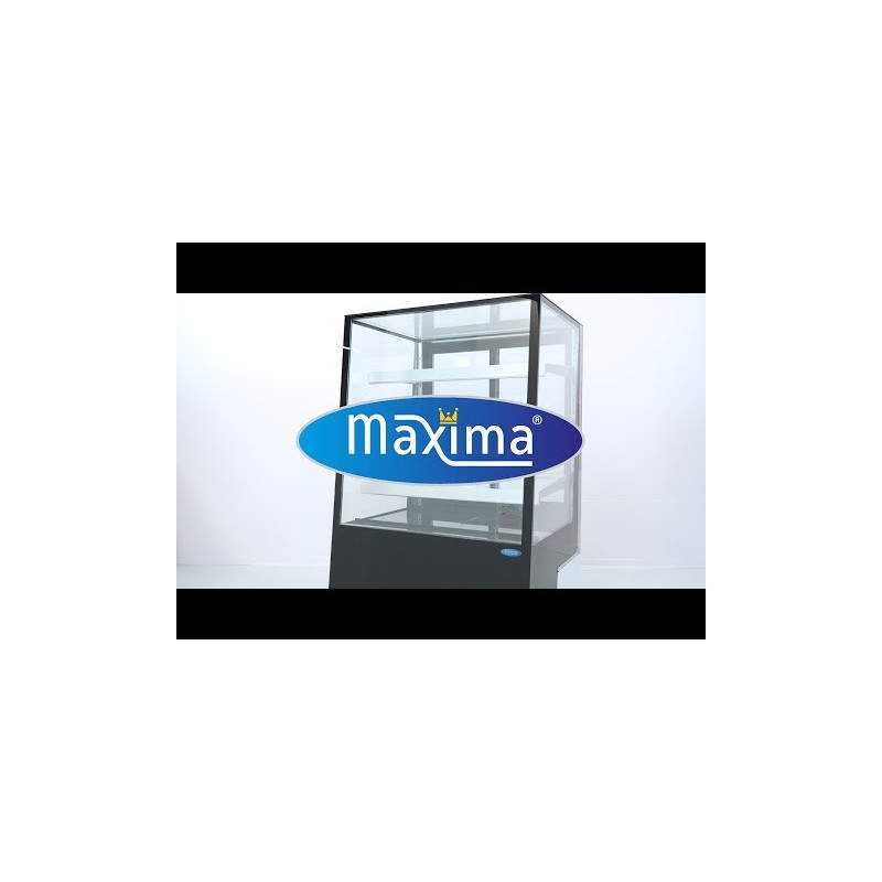 Maxima - Réfrigérateur vitré - 400L - 90cm - sur roulettes