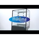 Maxima - Réfrigérateur vitré - 400L - 90cm - sur roulettes