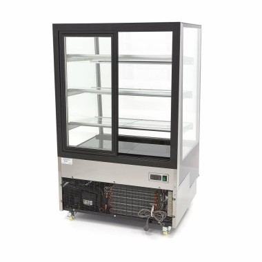 Maxima - Réfrigérateur vitré - 500L - 120cm - sur roulettes