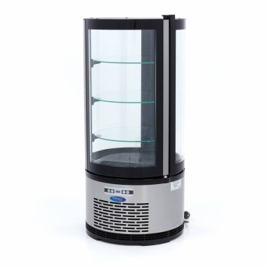 Maxima - Réfrigérateur Vitrine - 100L - 48cm - Rond