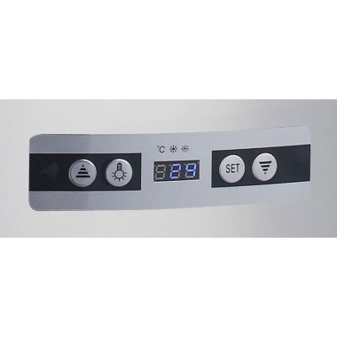Maxima - Réfrigérateur Vitrine - 100L - 48cm - Rond