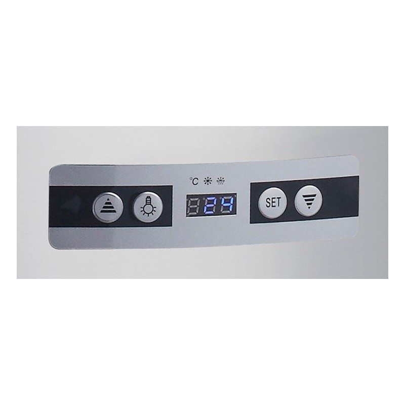 Maxima - Réfrigérateur Vitrine - 100L - 48cm - Rond