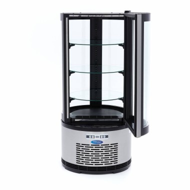 Maxima - Réfrigérateur Vitrine - 100L - 48cm - Rond