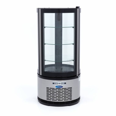 Maxima - Réfrigérateur Vitrine - 100L - 48cm - Rond