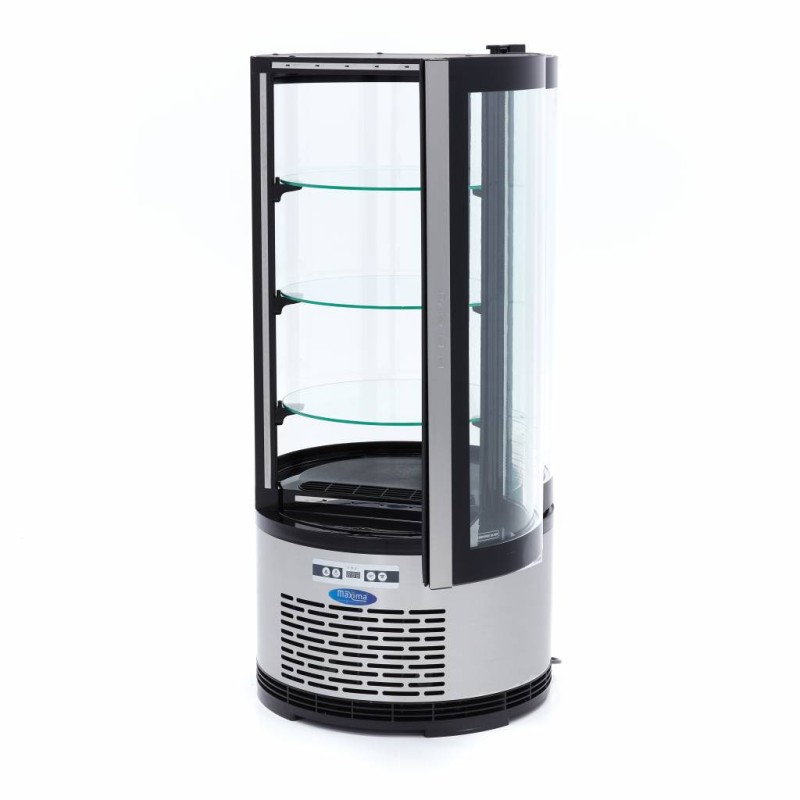Maxima - Réfrigérateur Vitrine - 100L - 48cm - Rond