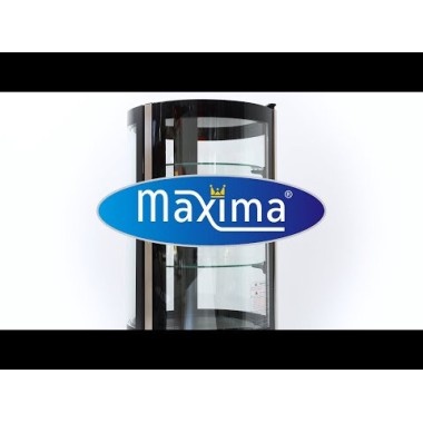Maxima - Réfrigérateur Vitrine - 100L - 48cm - Rond
