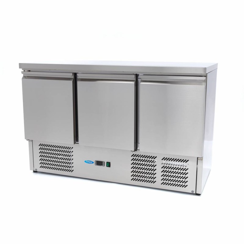 Maxima - Réfrigérateur de comptoir - 400L - 137cm - 3 portes