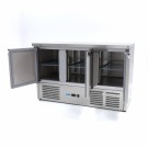 Maxima - Réfrigérateur de comptoir - 400L - 137cm - 3 portes