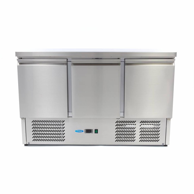 Maxima - Réfrigérateur de comptoir - 400L - 137cm - 3 portes