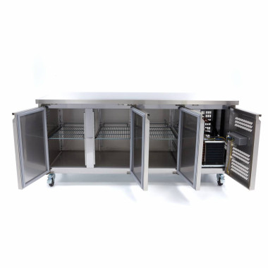 Maxima - Réfrigérateur de comptoir - 465L - 180cm - 3 portes
