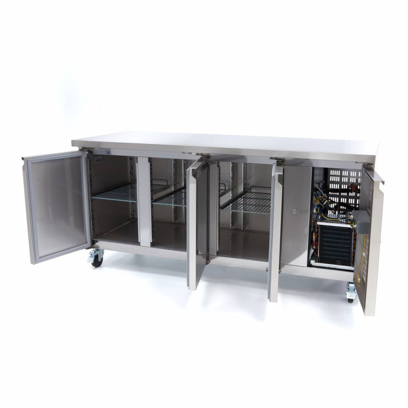 Maxima - Réfrigérateur de comptoir - 465L - 180cm - 3 portes