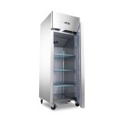 Maxima - Réfrigérateur - 600L - 3 étagères réglables (2/1 GN) - sur roulettes - inox
