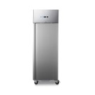 Maxima - Réfrigérateur - 600L - 3 étagères réglables (2/1 GN) - sur roulettes - inox