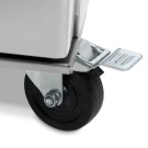 Maxima - Réfrigérateur - 600L - 3 étagères réglables (2/1 GN) - sur roulettes - inox