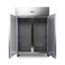Maxima - Réfrigérateur - 1200L - 6 étagères ajustables (2/1 GN) - sur roulettes inox