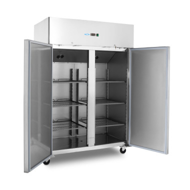 Maxima - Réfrigérateur - 1200L - 6 étagères ajustables (2/1 GN) - sur roulettes inox