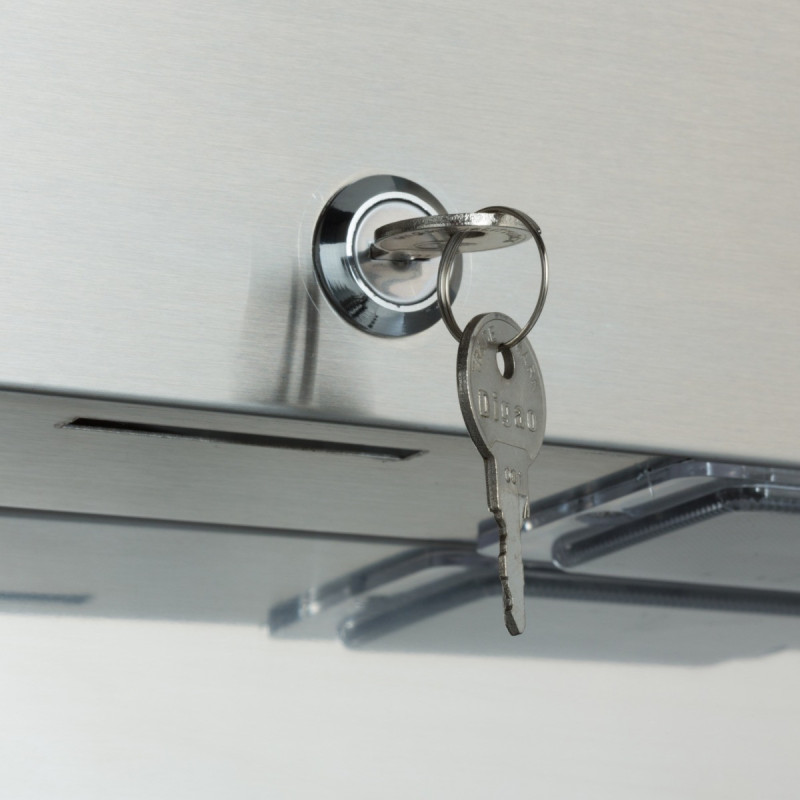 Maxima - Réfrigérateur - 1200L - 6 étagères ajustables (2/1 GN) - sur roulettes inox