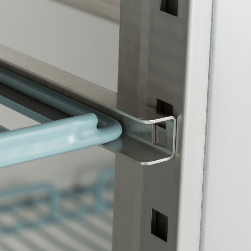 Maxima - Réfrigérateur - 1200L - 6 étagères ajustables (2/1 GN) - sur roulettes inox