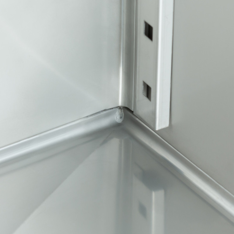 Maxima - Réfrigérateur - 1200L - 6 étagères ajustables (2/1 GN) - sur roulettes inox