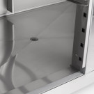 Maxima - Réfrigérateur - 1200L - 6 étagères ajustables (2/1 GN) - sur roulettes inox