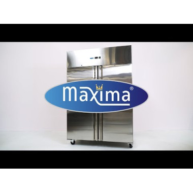 Maxima - Réfrigérateur - 1200L - 6 étagères ajustables (2/1 GN) - sur roulettes inox
