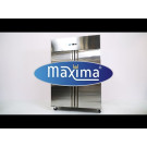 Maxima - Réfrigérateur - 1200L - 6 étagères ajustables (2/1 GN) - sur roulettes inox
