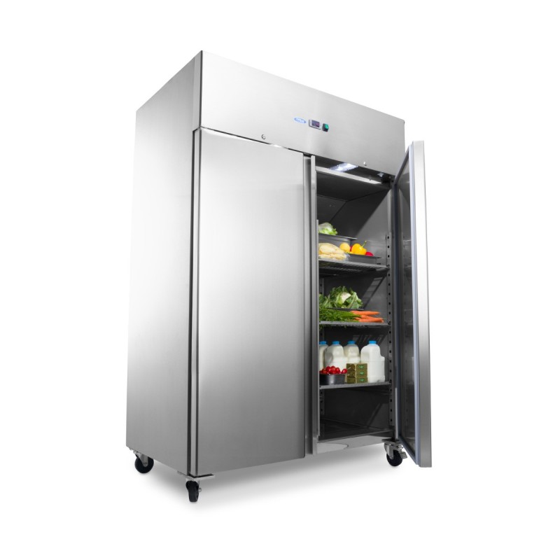 Maxima - Congélateur - 1200L - 6 étagères réglables (2/1 GN) - sur roulettes avec étagères