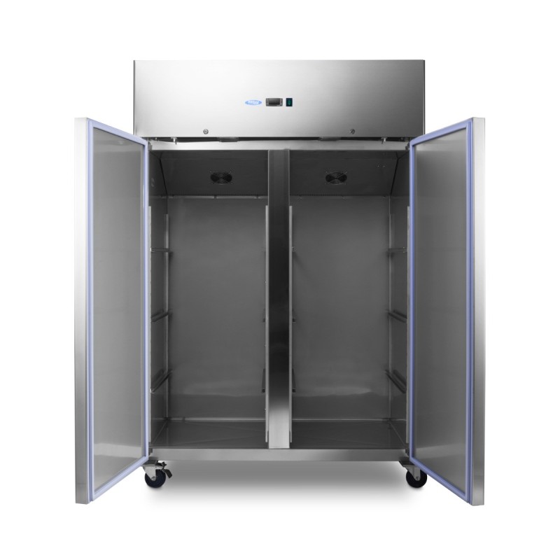 Maxima - Congélateur - 1200L - 6 étagères réglables (2/1 GN) - sur roulettes avec étagères