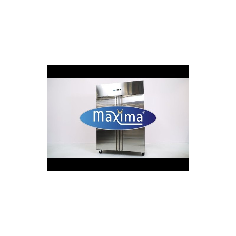 Maxima - Congélateur - 1200L - 6 étagères réglables (2/1 GN) - sur roulettes avec étagères