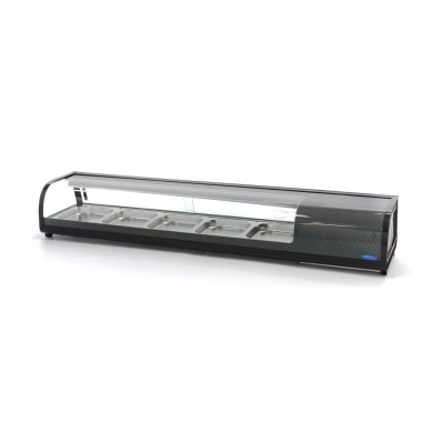 Maxima - Présentoir de Sushi et Tapas - 132 litres - inclut 5 x 1/2 GN - Sur table