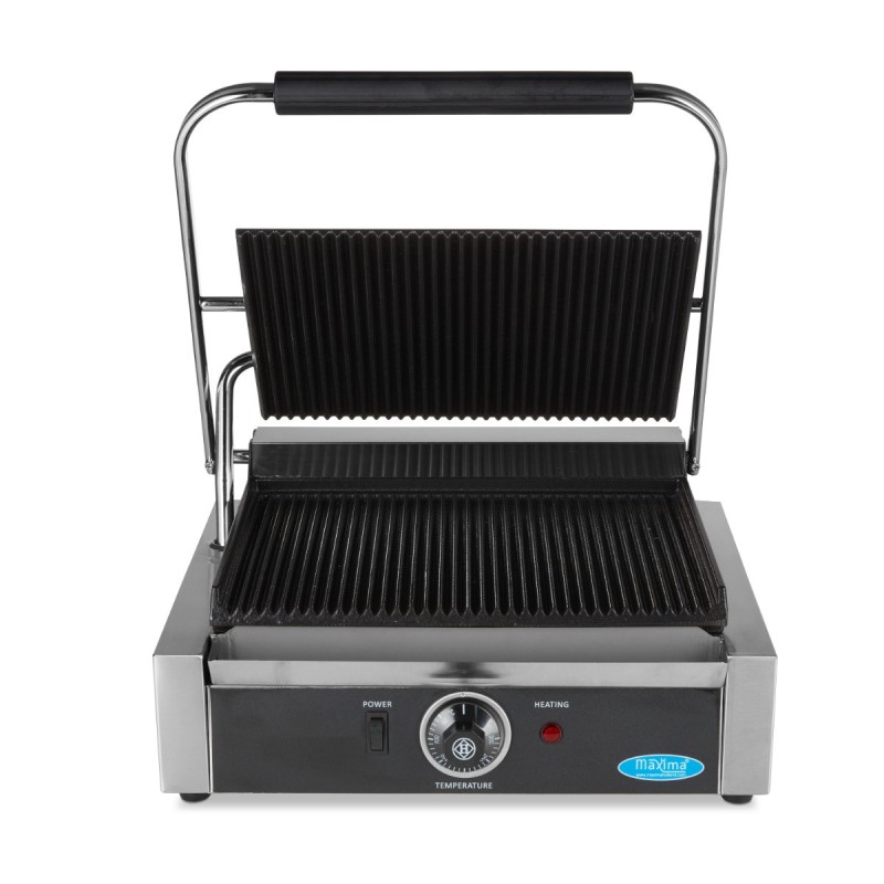 Maxima - Grill Rainurée - Plaque Simple - 33,5cm