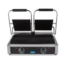 Maxima - Grill Contact - Rainuré - Double Plaque de Grill - 2 x 22cm