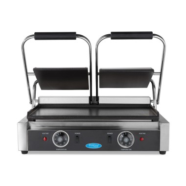 Maxima - Grill contact - Lisse - Double plaque de grill - 2 x 22cm