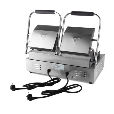 Maxima - Grill contact - Lisse - Double plaque de grill - 2 x 22cm