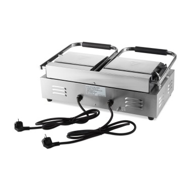 Maxima - Grill contact - Lisse - Double plaque de grill - 2 x 22cm